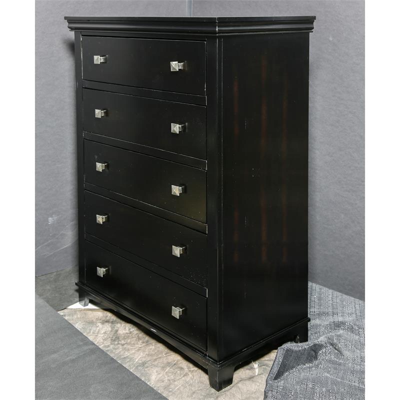 Furniture Of America Brighton Transitional Solid Wood 5 Drawer Chest In Espresso Idf 7113ex C