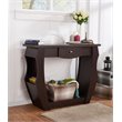 Furniture of America Trunta Contemporary Wood 1-Drawer Console Table in Walnut