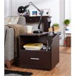 Furniture of America Isabel Transitional Wood 1-Drawer End Table in Walnut