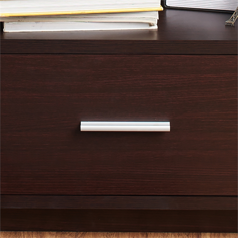 Furniture of America Isabel Transitional Wood 1-Drawer End Table in Walnut
