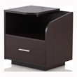 Furniture of America Isabel Transitional Wood 1-Drawer End Table in Walnut
