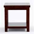Furniture of America Granger Transitional Wood 1-Shelf End Table in Cherry