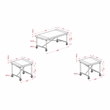 Furniture of America Saucedo Wood 3-Piece Coffee Table Set in Medium Oak