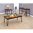 Furniture of America Eagles Industrial Metal Square End Table in Black