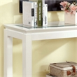 Furniture of America Kristof Wood 1-Shelf Console Table in Glossy White