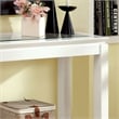 Furniture of America Kristof Wood 1-Shelf Console Table in Glossy White