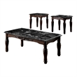Furniture of America Jinson Wood 3-Piece Coffee Table Set in Espresso