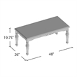Furniture of America Jinson Wood 3-Piece Coffee Table Set in Espresso