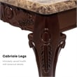 Furniture of America Burseel Wood 3-Piece Coffee Table Set in Dark Oak and Ivory