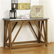 Furniture of America Marqueze Industrial Wood Console Table in Natural Tone