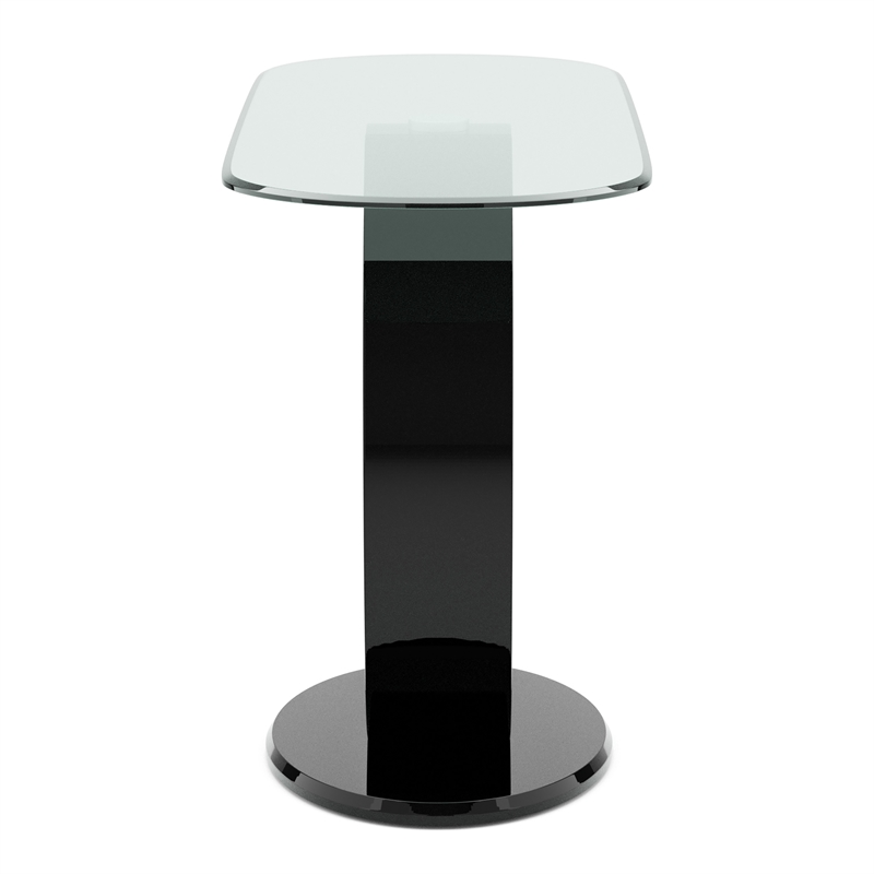 Furniture of America Mason Contemporary Wood Console Table in Glossy Black