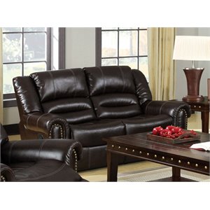 Furniture of America Hubbard Faux Leather Reclin..