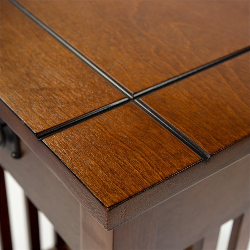 Furniture of America Davis Cottage Wood 1-Drawer End Table in Antique Oak