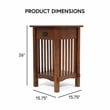 Furniture of America Davis Cottage Wood 1-Drawer End Table in Antique Oak