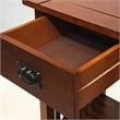 Furniture of America Davis Cottage Wood 1-Drawer End Table in Antique Oak