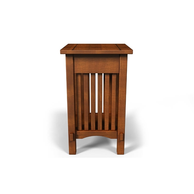 Furniture of America Davis Cottage Wood 1-Drawer End Table in Antique Oak