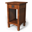 Furniture of America Davis Cottage Wood 1-Drawer End Table in Antique Oak