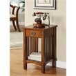 Furniture of America Davis Cottage Wood 1-Drawer End Table in Antique Oak
