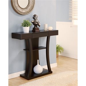 Furniture of America Matamoros Console Table in Cappuccino