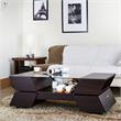 Furniture of America Addison Contemporary Wood Storage Coffee Table in Espresso