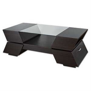 furniture of america addison contemporary wood storage coffee table