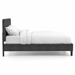 Furniture of America Warscher Fabric California King Tufted Platform Bed in Gray