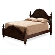 Furniture of America Ruben Traditional Wood Queen Poster Bed in Cherry