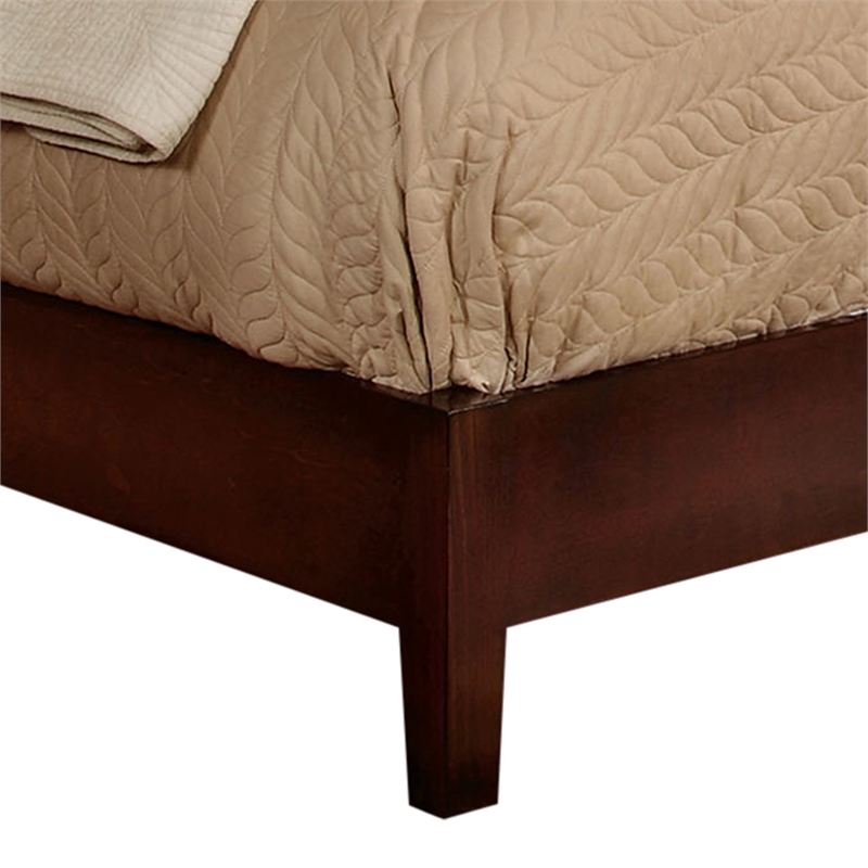 Furniture of America Jenners Solid Wood 2Shelf Cal King Platform Bed
