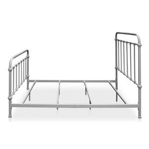 Furniture of America Celinda Metal California King Spindle Bed in Vintage White