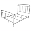 Furniture of America Celinda Metal California King Spindle Bed in Vintage White