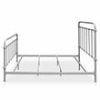 Furniture of America Celinda Metal King Spindle Bed in Vintage White