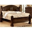 Furniture of America Oulette Transitional Wood King Panel Bed in Dark Cherry