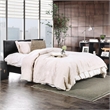Furniture of America Nicole Faux Leather Full Platform Bed in Black