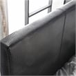 Furniture of America Nicole Faux Leather Full Platform Bed in Black