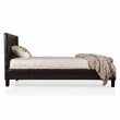 Furniture of America Nicole Faux Leather Full Platform Bed in Black