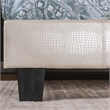Furniture of America Nicole Faux Leather Queen Platform Bed in Pearl White