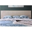 Furniture of America Nicole Faux Leather Queen Platform Bed in Pearl White