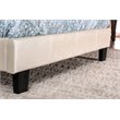 Furniture of America Nicole Faux Leather Queen Platform Bed in Pearl White