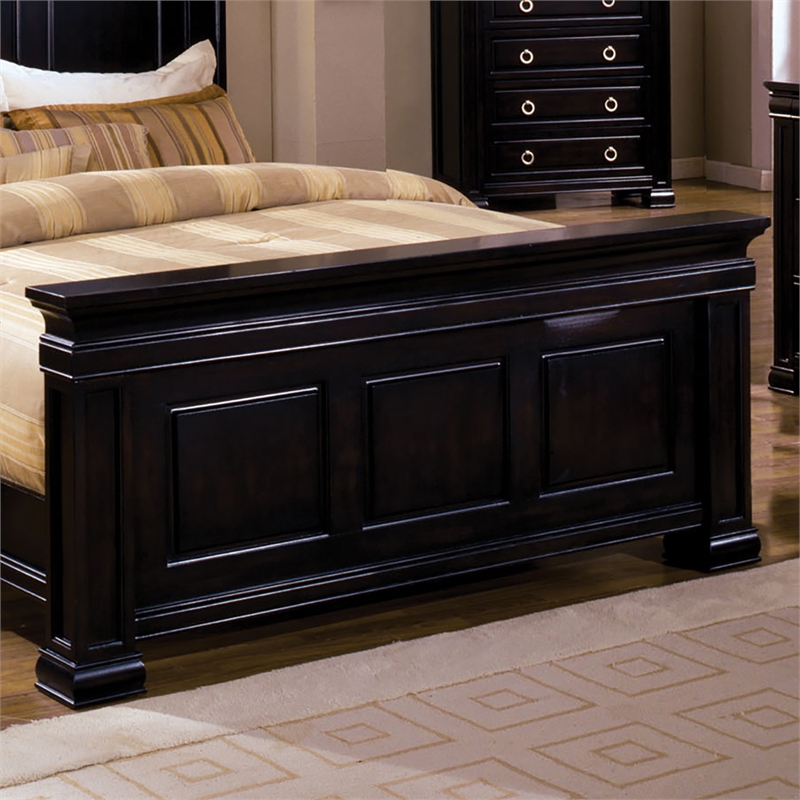 Furniture of America Conway Solid Wood Cal King Panel Bed in Espresso