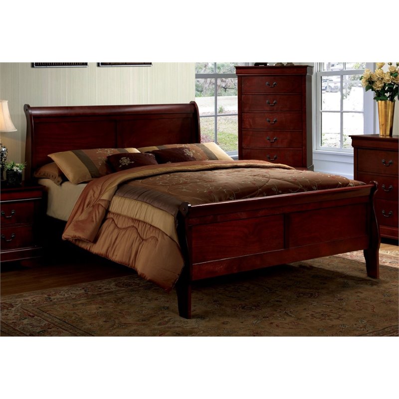 Furniture Of America Cedric California King Platform Sleigh Bed Furniture Of America Cedric California King Platform Sleigh Bed