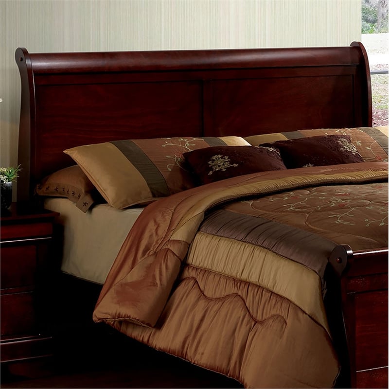 Furniture Of America Brodus Solid Wood, Sleigh Bed Solid Wood Queen