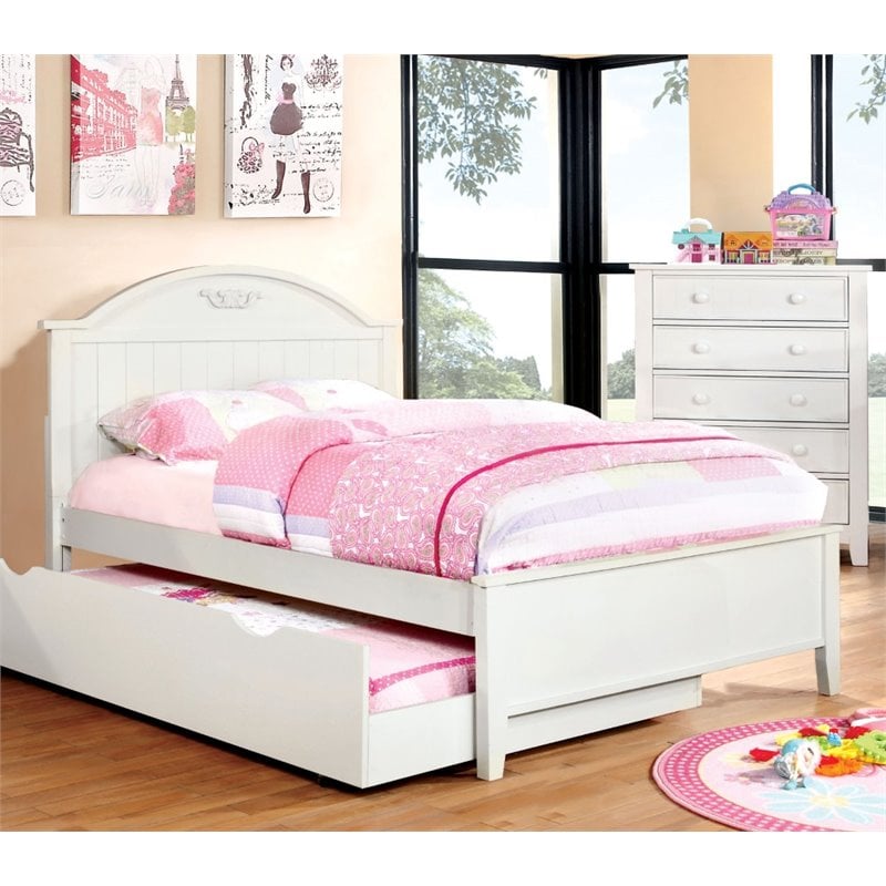 Furniture of America Dugan Transitional Wood Full Kids Platform Bed in ...