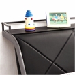 Furniture of America Sainz Metal Twin Racecar Bed in Gun Metal and Silver