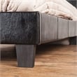 Furniture of America Kylen Faux Leather California King Platform Bed in Black