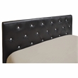 Furniture of America Kylen Faux Leather King Platform Bed in Black