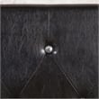 Furniture of America Kylen Faux Leather Queen Platform Bed in Black