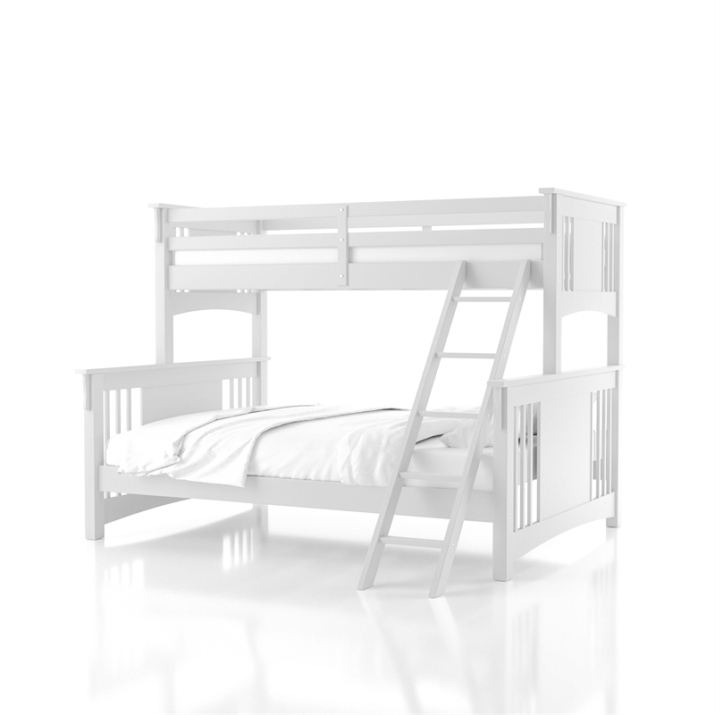 Furniture Of America Roderick Wood Twin, Twin Over Queen Bunk Bed