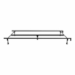 Furniture of America Hagemen Metal Adjustable Full/Queen Bed Frame in Black
