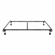 Furniture of America Hagemen Metal Adjustable Full/Queen Bed Frame in Black