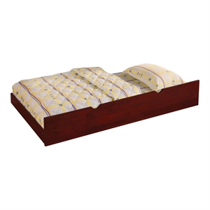 Furniture of America Barnes Transitional Wood Twin Trundle in Cherry
